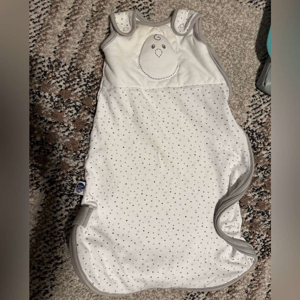 Nested Bean Cream and Gray Zen Sleep Sack